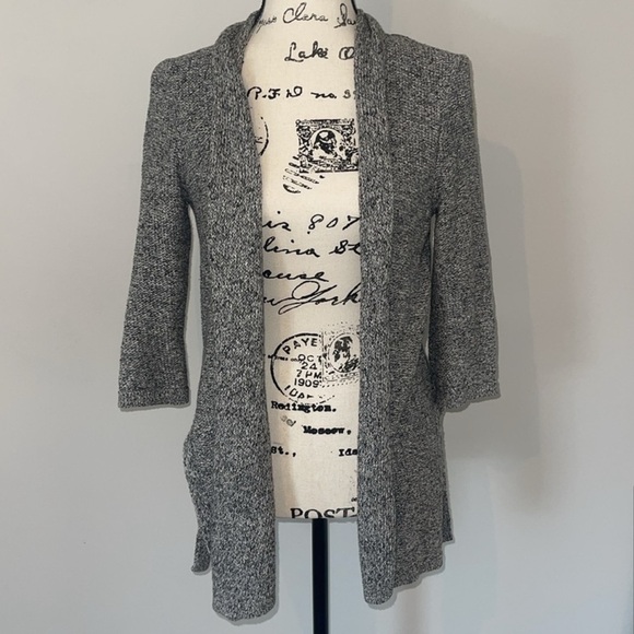 Eileen Fisher Petites Linen Blend Single Button Cardigan Sweater Sz Small - Picture 6 of 12